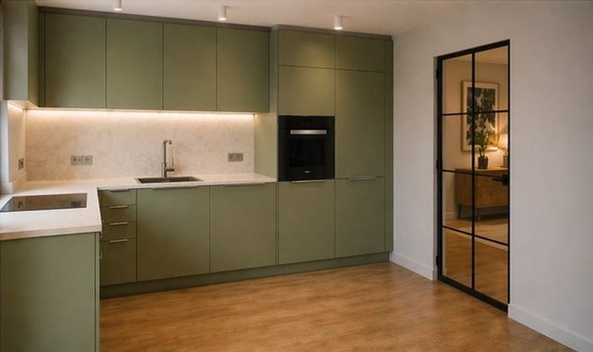 Modul Luis – L-Form Zeile mit Miele-Geräten