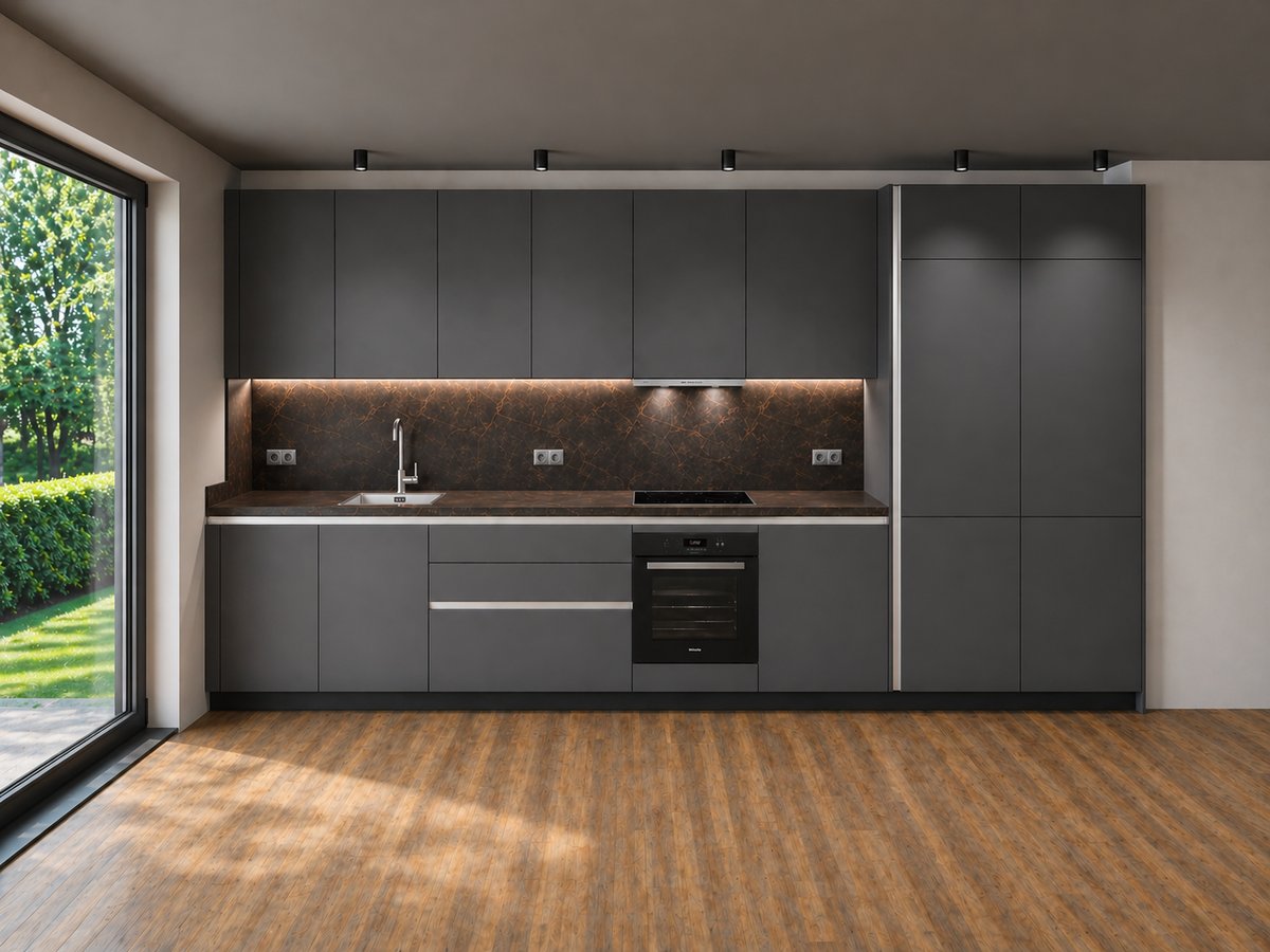 Modul Marco – Zeile mit zwei Türmen & Miele-Geräten